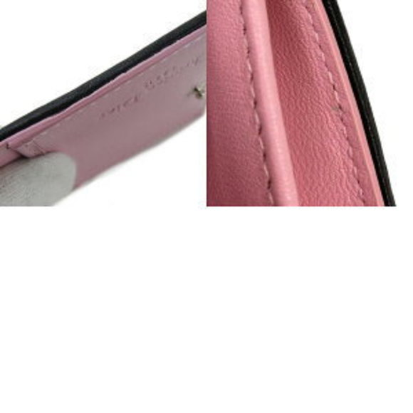 Christian Dior Card Case Cannage Leather Black Pink Accessory - Picture 1 of 8